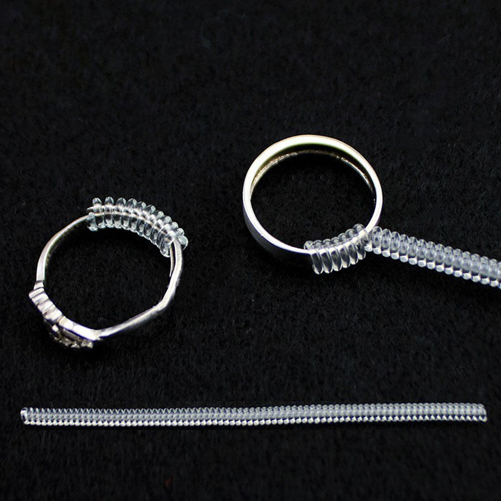 PKWPT Ring Size Clear Guard Resizing Fitter Reducer Insert Ring Adjuster Jewelry Tools Ring Sizer Tighteners