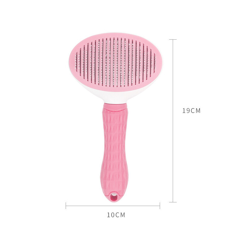 [Teekland] Hot-selling One-button Pet Hair Removal Brush Comb Sticking Device Floating Hair Removal Needle Comb Cat Hair Dog Hair Cleaning