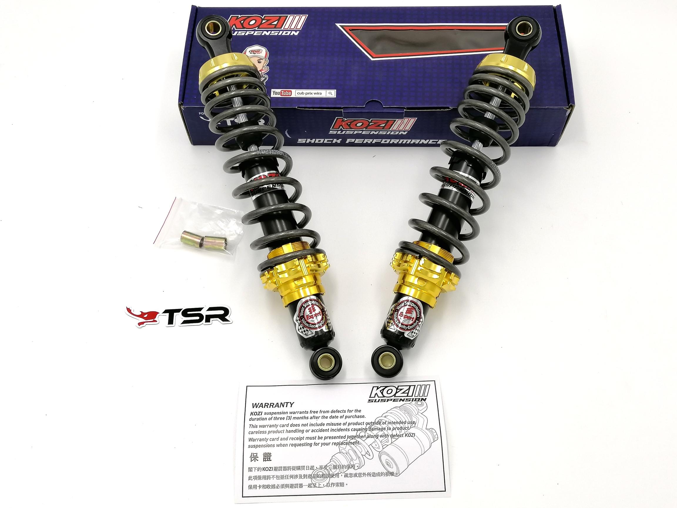 100 High Quality Kozi Rxz Ex5 Kriss Adjustable Hydraulic Absorber Set 330mm Black Grey Eko1 1 Lazada