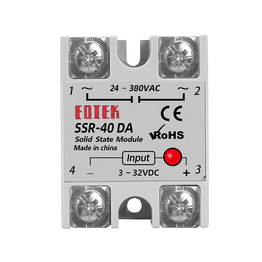Solid State Relay 10A 25A 40A Single Phase Module 3-32V DC Input  24-380V AC Output SSR-10DA SSR-25DA SSR-40DA SSR Relay