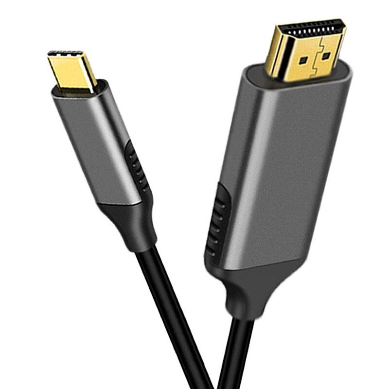 USB C to HDMI Cable Adapter 4K 60Hz Cable Adapter Thunderbolt 3 Compatible for Android Phone MacBook ChromeBook Etc