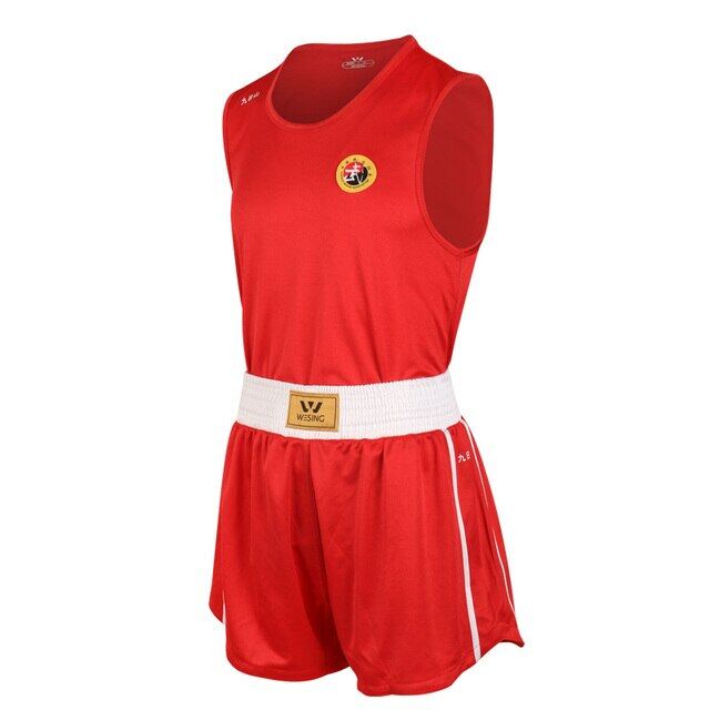 Wesing Kid Men Women MMA Boxing Muay Thai Shorts+T Shirts Uniforms Sanda Martial Arts Outfits Training Competition Clothes EO