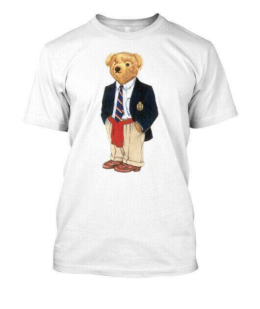 Ralph0087 Lauren Polo Bear White T-Shirt New Besst..!