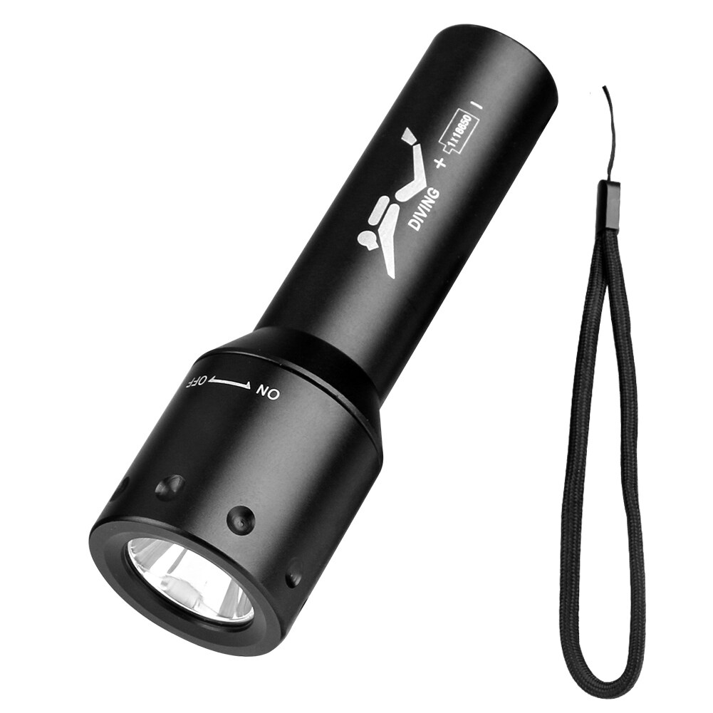 {hot} LED Flashlight LED Waterproof scuba Diver Diving Swimming Flashlight underwater Flash Light Torch