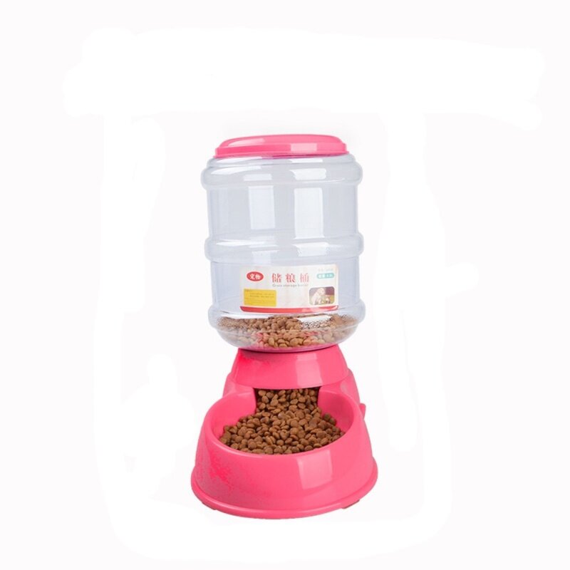【Pet Shop】 Miễn Phí Vận Chuyển 3,5 L Họa Tiết Cún Cưng Mèo Bộ Nạp Tự Động Thiết Bị Bát Chai