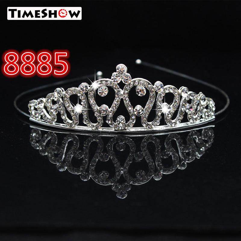 Girls Kids Crystal Princess Wedding Bridemaid Party Tiara Crown Hair headband