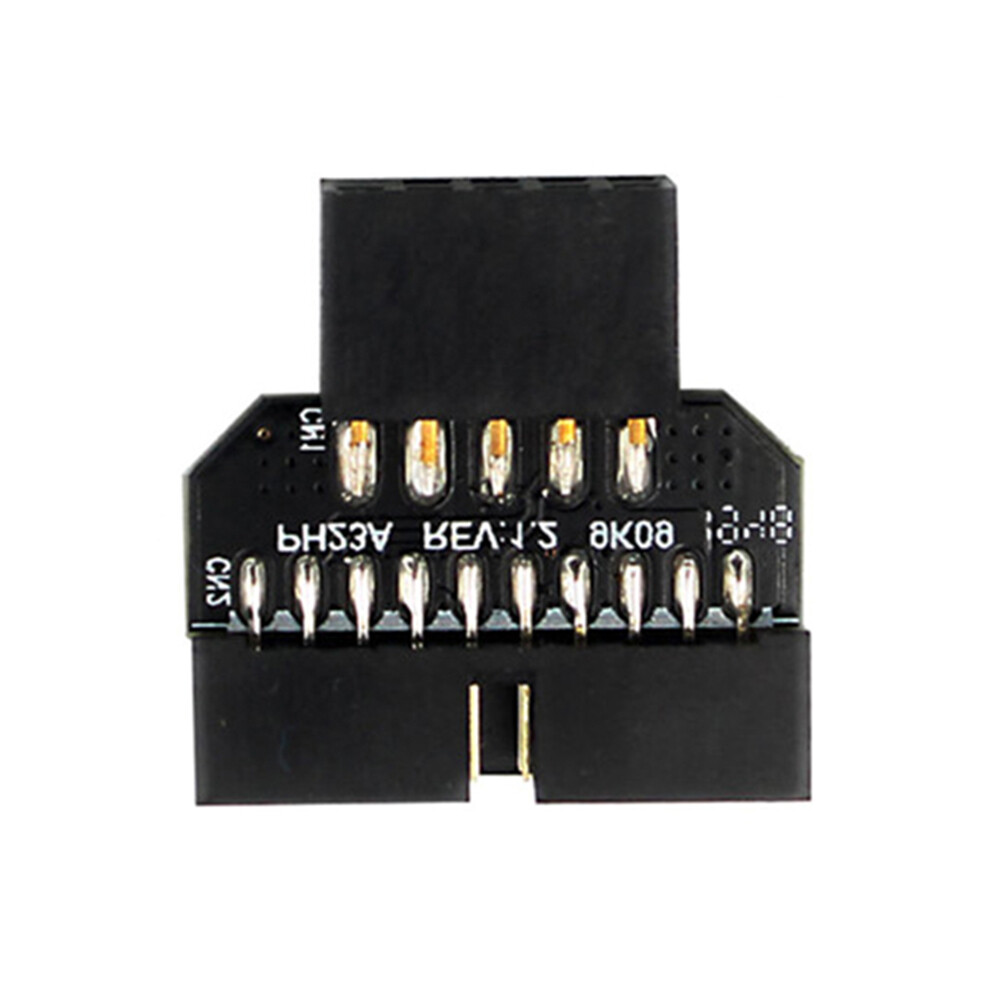 USB 3.0 20-Pin to USB 2.0 9-Pin Adapter Front Panel Converter for Motherboard Computer Accessories