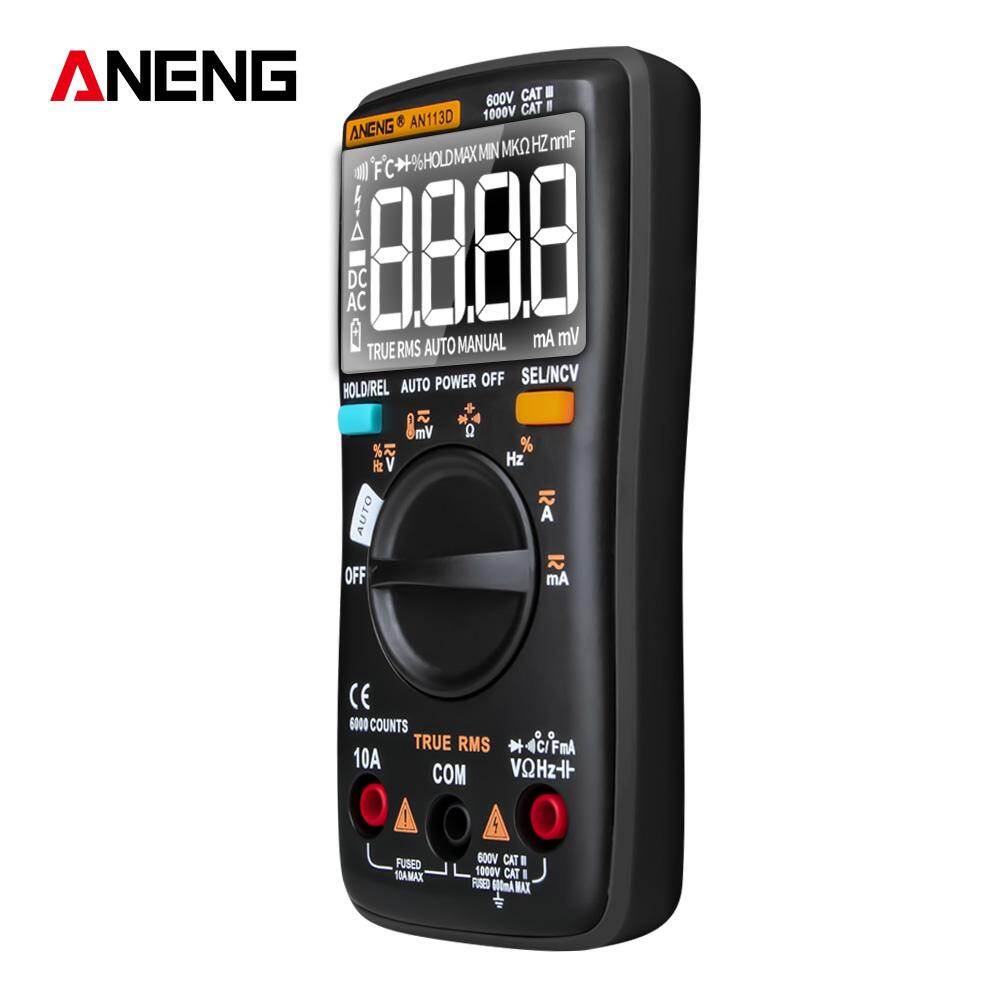 Đồng Hồ Vạn Năng Kỹ Thuật Số Đo Tự Động ANENG AN113D Điện Áp AC/DC True RMS