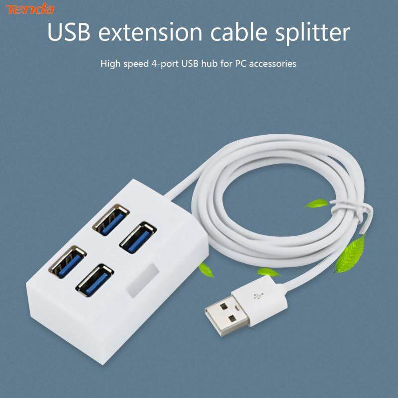 USB 2.0 Mini HUB Splitter No Space Occupy 4 Ports Desktop External Adapt