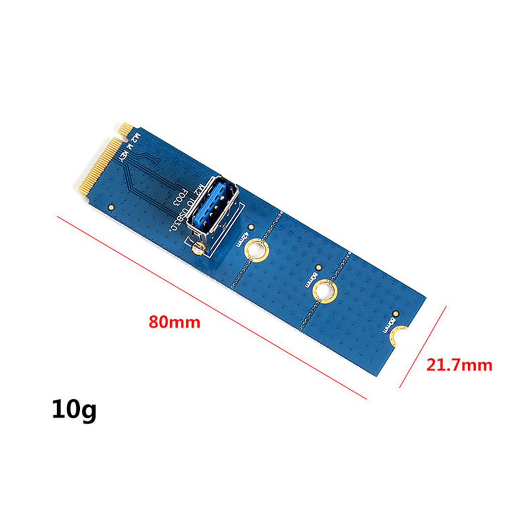 Computer M.2 to USB 3.0 Converter for BTC Miner PCI-E X16 PCI Express Riser Card