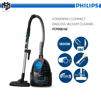 Philips FC9350 Bagless Vacuum Cleaner 1800W PowerPro Compact FC9350/62
