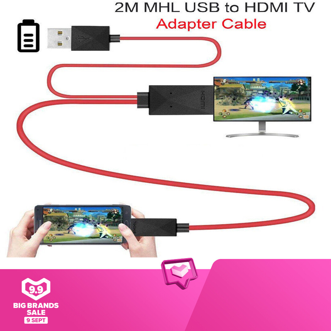 Micro USB to HDMI 1080P HD TV Cable Adapter 11Pin for Android Samsung Xiaomi Huawei Phone
