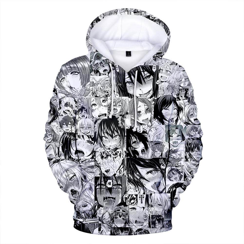 Buy 3D Anime Ahegao Hoodie Funny Print Mens Hoodie Street Casual Sweatshirt  Online at desertcartINDIA