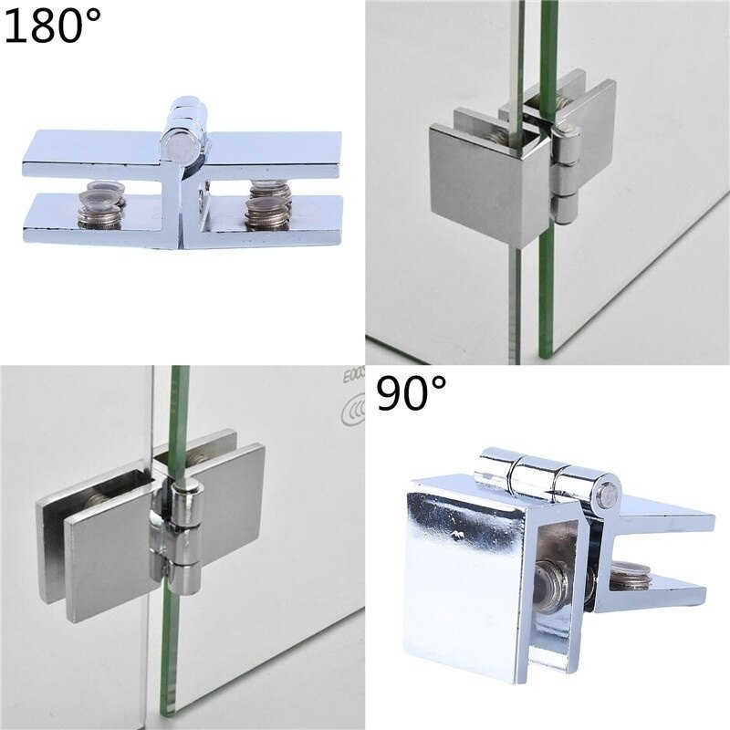 Cabinet Glass Clips Clamp Furniture Hardware Cabinet Door Hinge