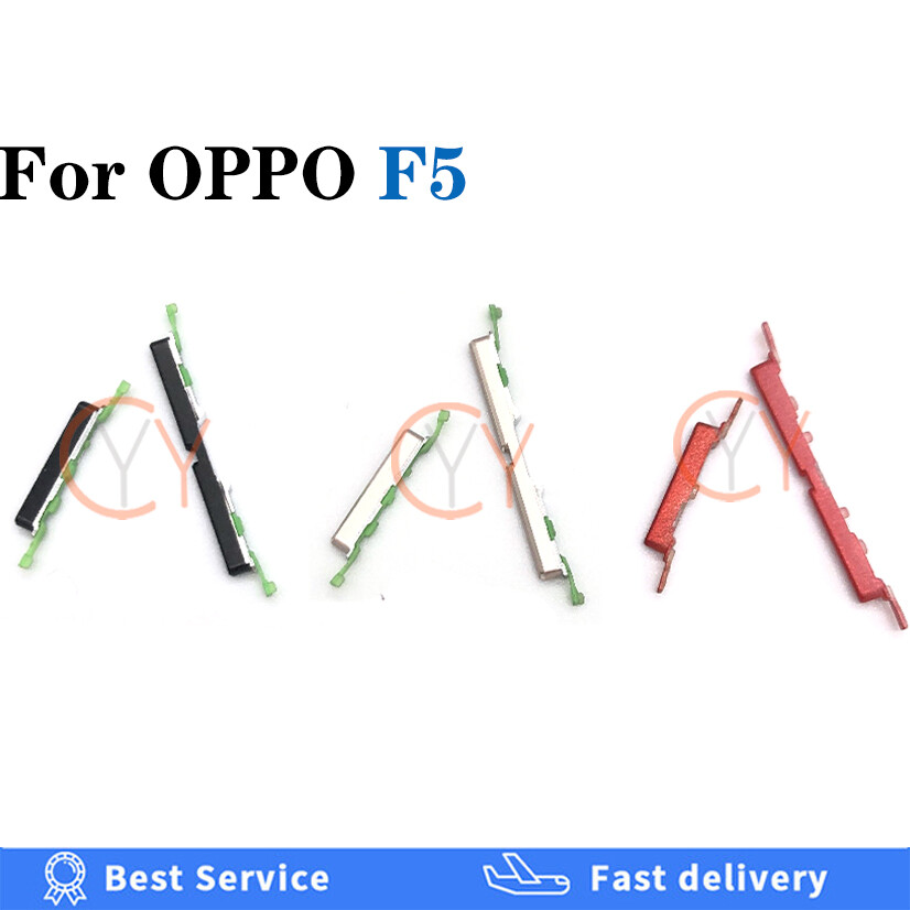 CYY New For OPPO A1 A3 A83 A3S A5S F5 F7 F9 Power and Side Button Keys button on off volume up and down button on the side Replacement Part