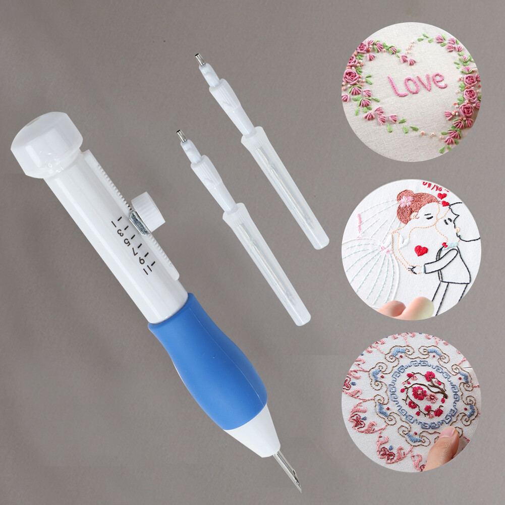 [COD&Ready Stock]Embroidery Pen Embroidery Needle Weaving Tool Fancy Art Handmaking Sewing Poking Cross Stitch Tools Crochet Knitting Needle