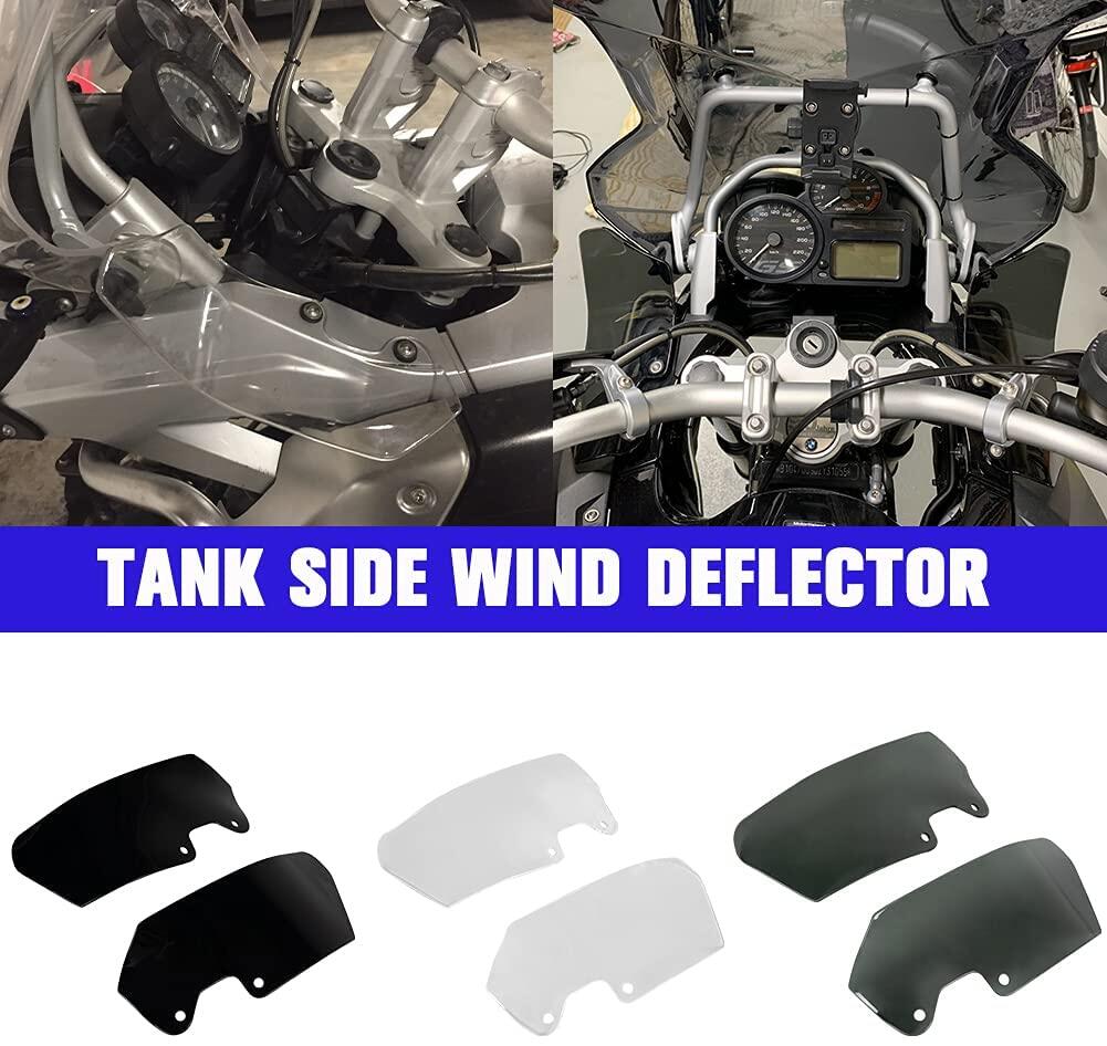 Allotmark Motorcycle Front Winglet Windshield Windscreen Tank Side Panel Fairing Wind Deflector Extender Extension for BMW R1200GS Adv. 2006 2007 2008 2009 2010 2011 2012 2013  Accessories
