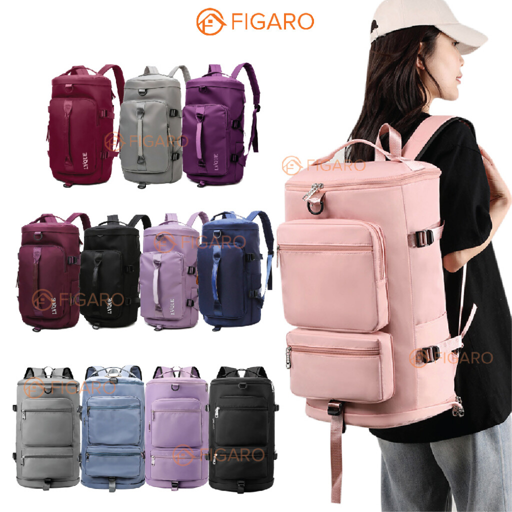 FIGARO Travel Back Pack Gym Bag Outdoor Beg Silang Sandang Shoes