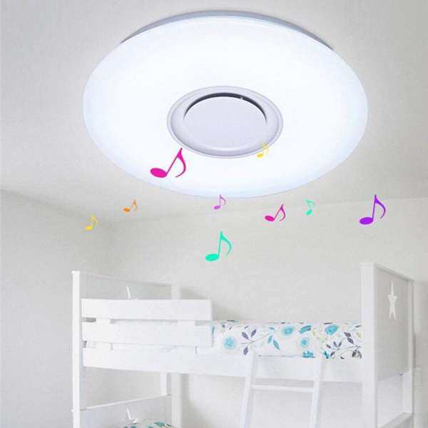 Tròn 36 W RGB Thông Minh Mờ ĐÈN LED Ốp Trần Bluetooth Âm Nhạc ỨNG DỤNG Bảng Điều Khiển Đèn AC85-265V