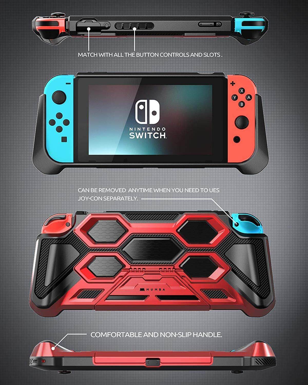 Vỏ Bảo Vệ Mumba Cho Bộ Chuyển Đổi Nintendo Bọc Tay Cầm Chịu Lực Cao Cho Đầu Điện Tử Nintendo Switch Với Tay Cầm Có Đệm Comfort & Chân Đế