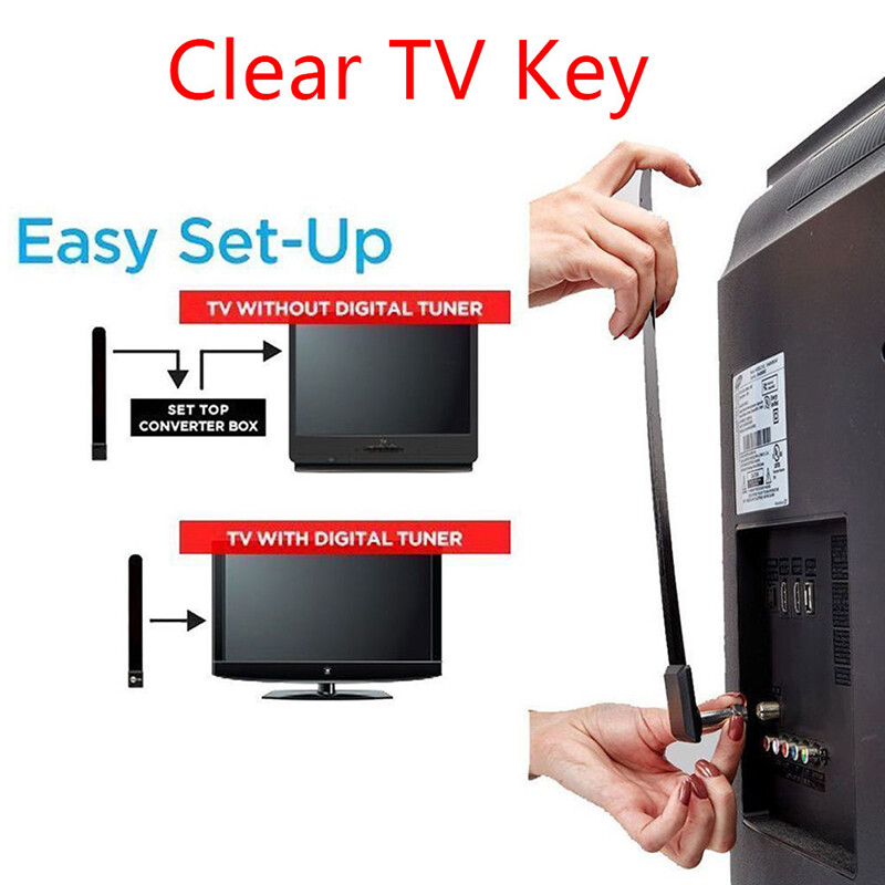 Ministar 1080p clear TV key HDTV 100+ free HD TV digital indoor mini antenna ditch cable