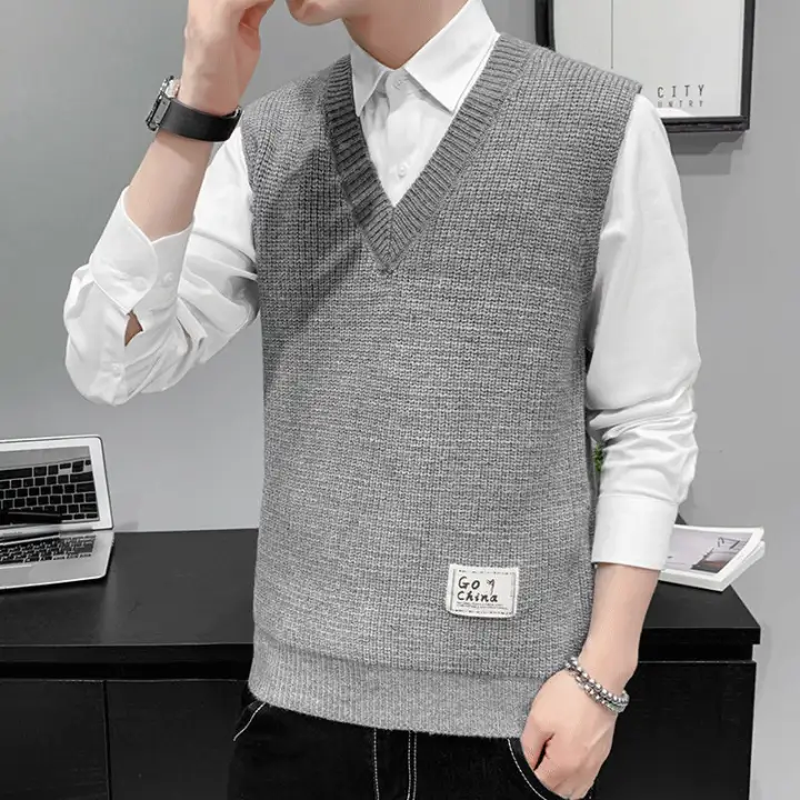 crew neck sweater vest
