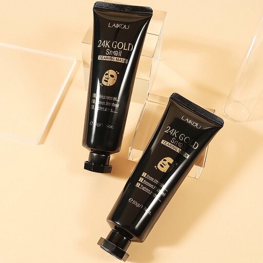 Mặt nạ lột mụn laikou gold 24k 50g tuýp đen mã 89597