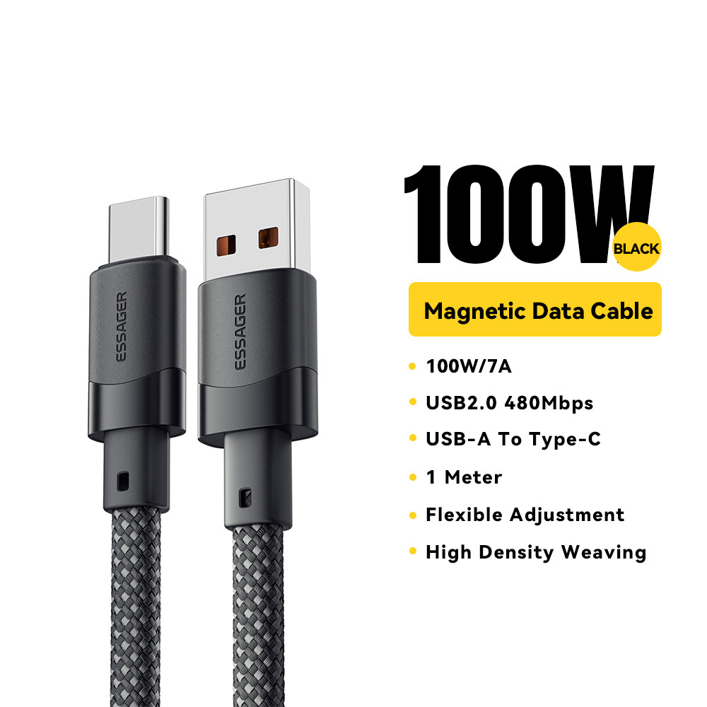 Essager 100w usba to type c cable 7a usb fast charging cable type c for iphone samsung xiaomi huawei mate60 pro honor fast charging type c cable