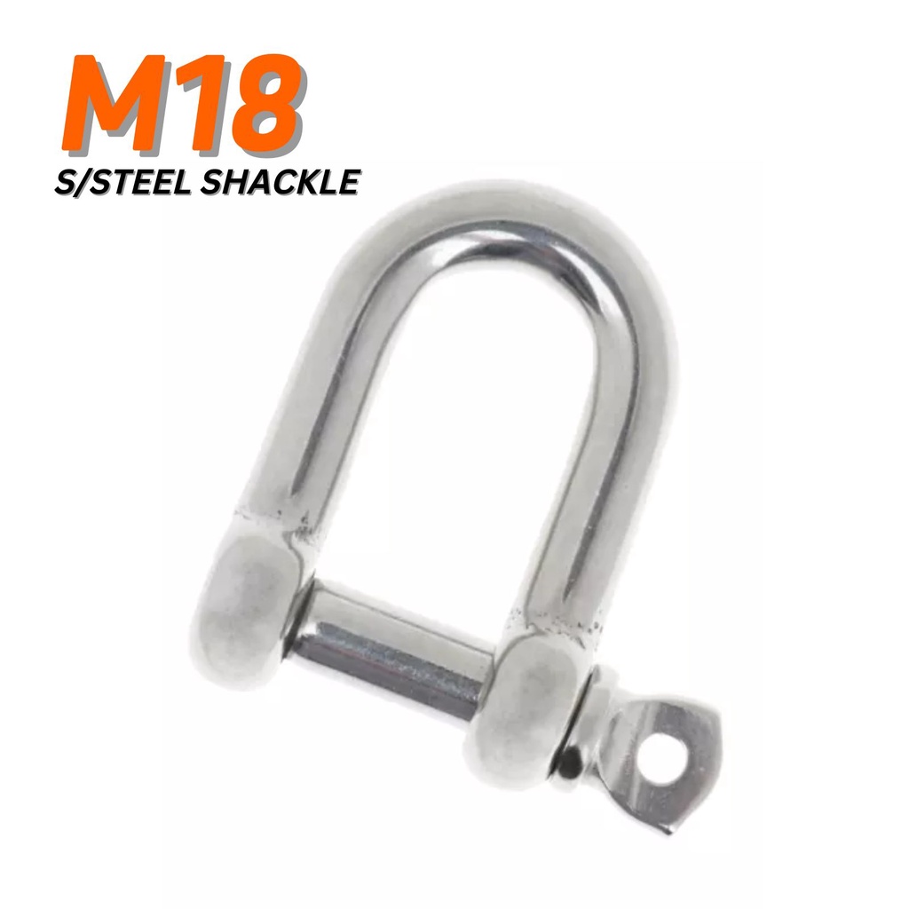M16 M18 M20 Stainless Steel 304 U shaped Shackle Hook Screw Pin Bow ...