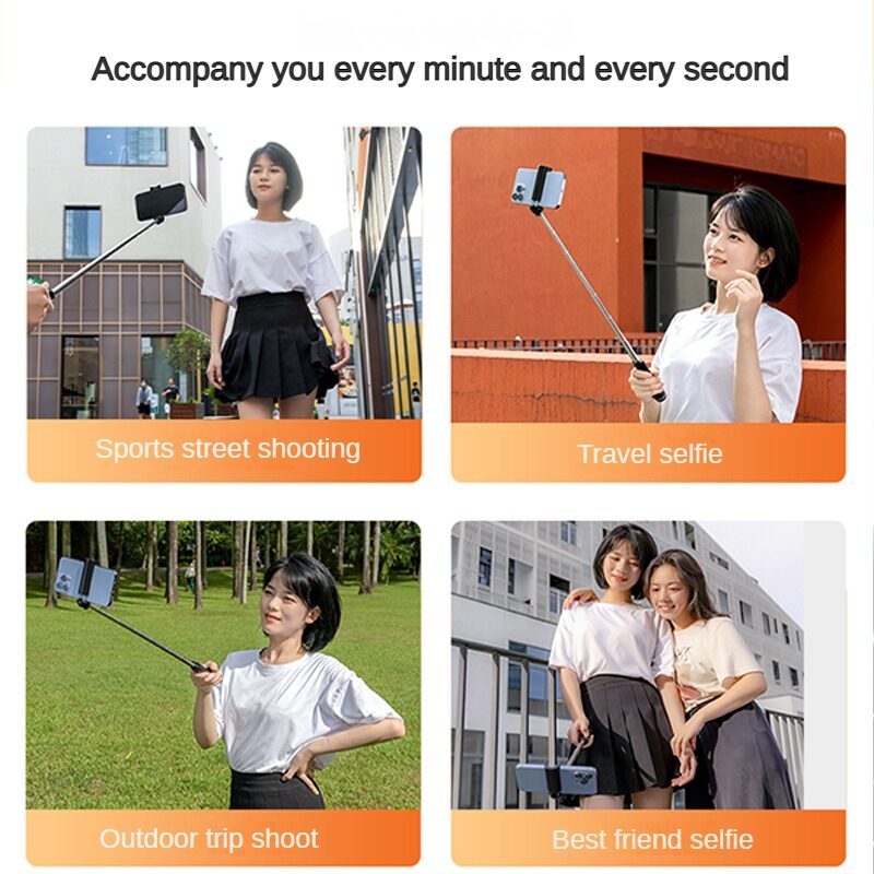 Sunkandi Mini Ảnh Tự Sướng Thanh Bluetooth 4.2 tay cầm xách tay camera điện thoại thông minh Với điều khiển từ xa không dây Cho iPhone Samsung Huawei Android