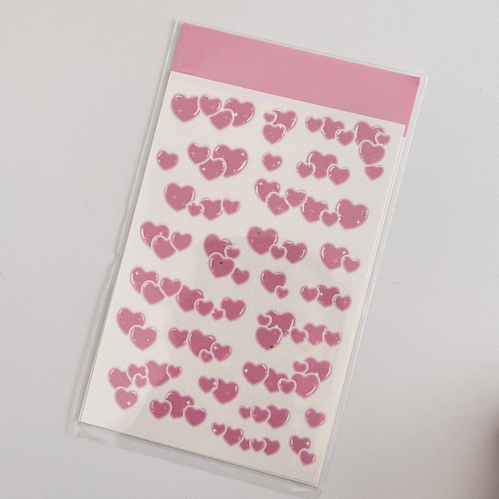 GaLiCiCi Stickers เกาหลีใต้ในสติกเกอร์ริบบิ้นโฮโลแกรมเดียวกัน/สติกเกอร์วัสดุรัก//วัสดุตกแต่งdiy