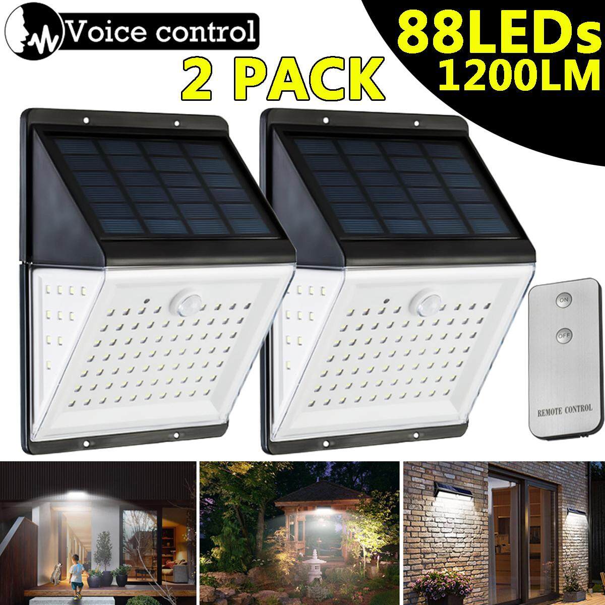 【Free Vận Chuyển + Đèn Flash Deal】2pcs 88LED Năng lượng mặt trời Ánh Sáng CẢM BIẾN Chuyển Động Cảm Biến Vườn An Ninh Ngoài Trời Sân Đèn Tường