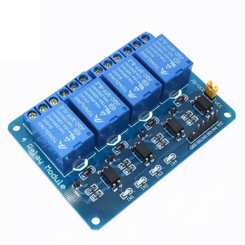 4 channel relay module 4-channel relay control board with optocoupler ...