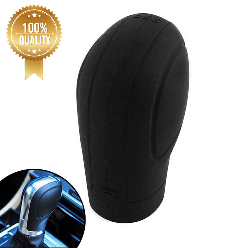 Xe Phím Shift Knob Vỏ Bảo Vệ Cần Số, Mềm Silicone Nonslip (Màu Đen)
