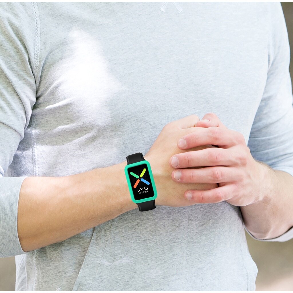 TPU Soft Full Screen Protector Case Shell Edge Frame For OPPO Watch Free Bumper Cover Accessories