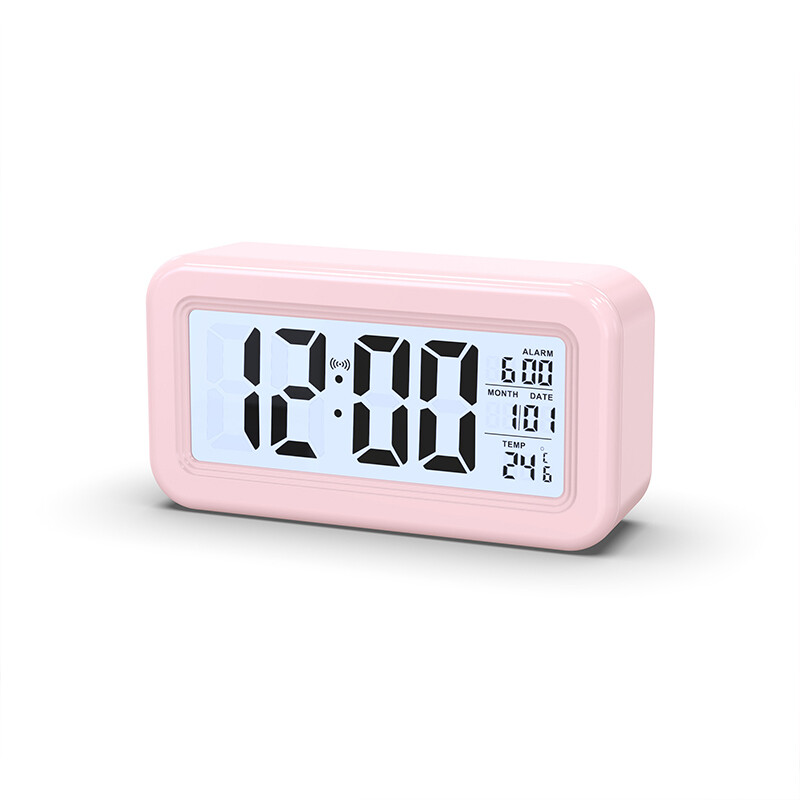 Simple clock, alarm clock, digital display, LCD lazy person's snooze, silent backlight electronic clock