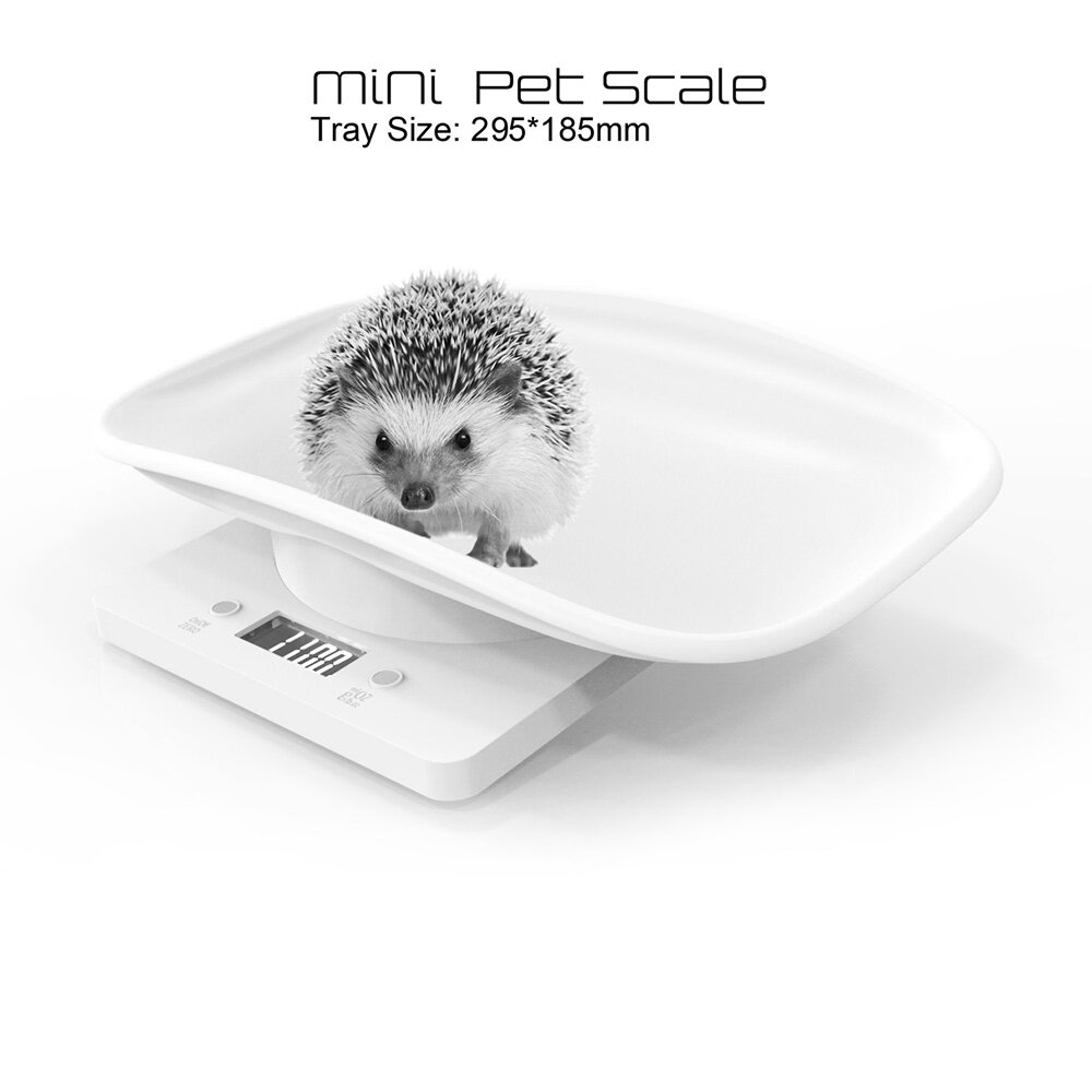 Small Pet Scale Digital Portable Dog Cat Scale Electronic Kitchen Food Scale with LCD Display