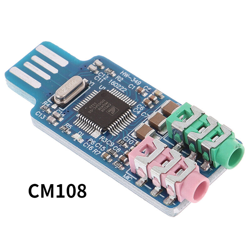 1PCS CM108 USB Drive Free USB Sound card Laptop External sound card
