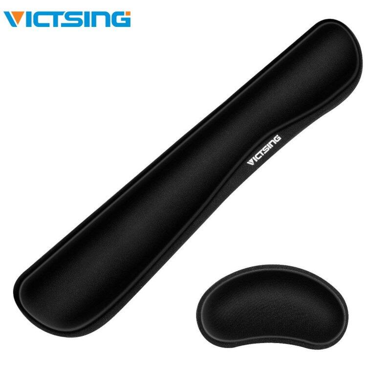 Giá Bàn Phím VicTsing Kê Cổ Tay Và Miếng Đệm Kê Cổ Tay Chuột, Làm Bằng Bọt Nhớ, Sợi Siêu Mịn Và Gel, Dễ Bấm Và Đau Cổ Tay Relief Hoàn Hảo Để Chơi Game, Máy Tính, Máy Tính Xách Tay, Văn Phòng