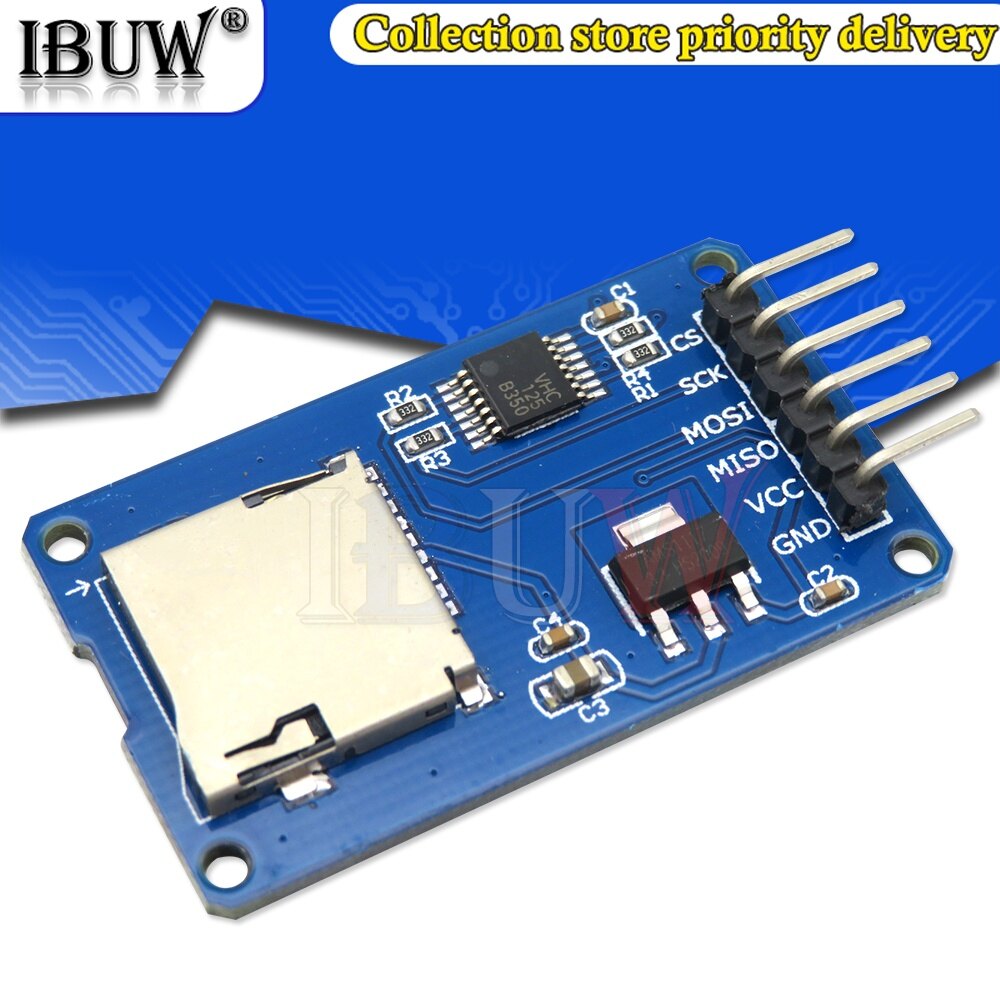 1 cái Micro SD lưu trữ bảng mở rộng micro sd thẻ TF mô-đun Shield Bộ nhớ SPI cho Arduino khuyến mãi
