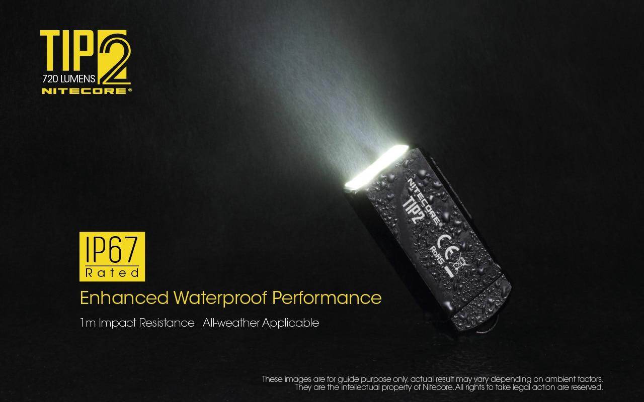 NITECORE TIP2 720 lumens USB rechargeable keychain flashlight