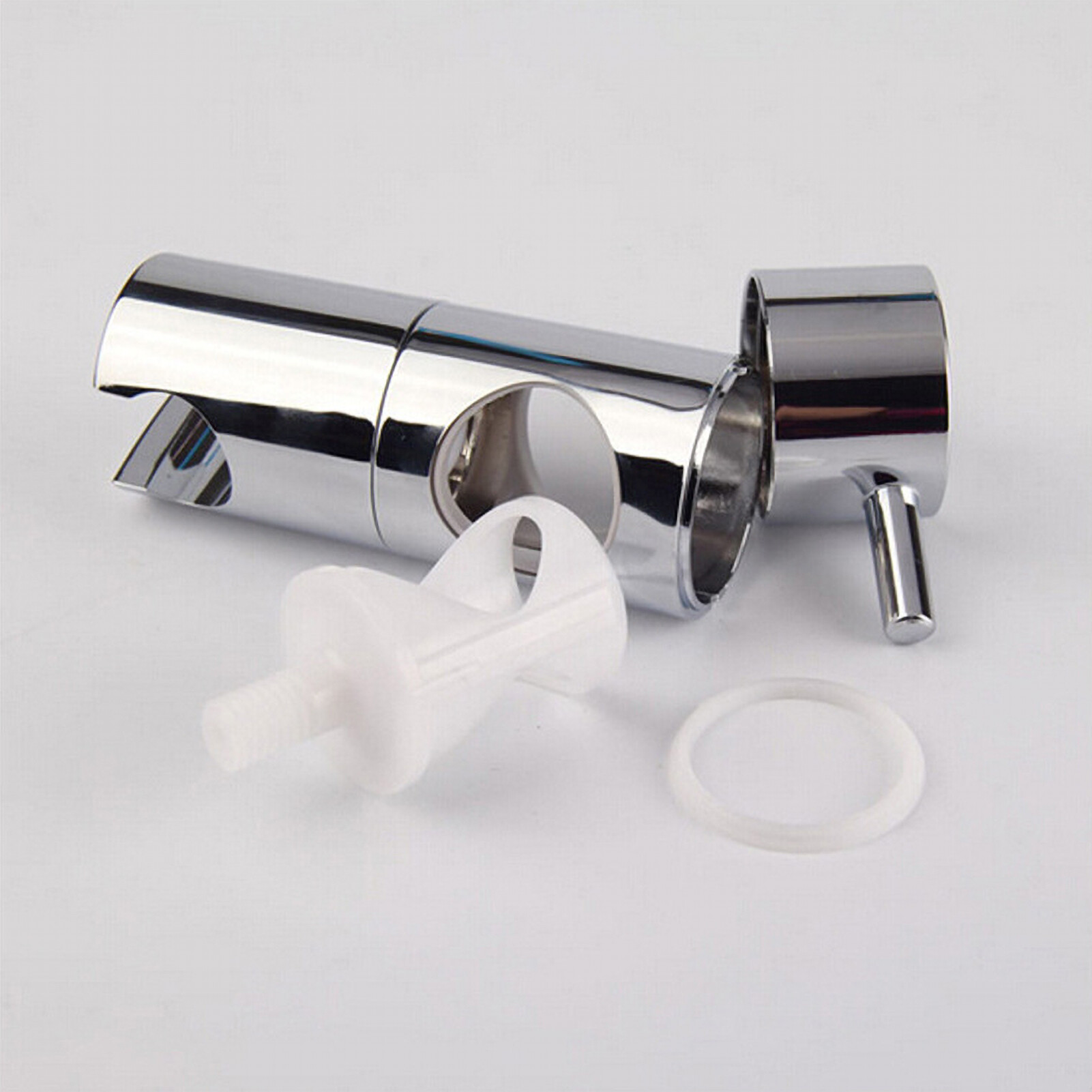 Smart Sensor Adjustable Shower Head Holder For Slide Bar Rail Head Bracket Holder Handheld Shower Head Holder Bracket 360 Degree Rotation Sprayer Holder Polished Chrome