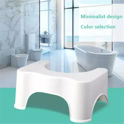 Non Slip Toilet Poo Poo Stool Safety Thick Chair Bathroom Bath Squat Sit Step Stool Squatty Potty Platform Shower Chair Toilet Accessories Tools
