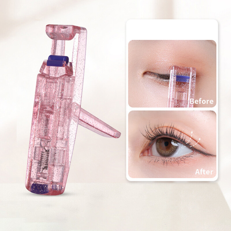 【YIDEA HONGKONG】Portable Glitter Pink Wide Angle Partial Eyelash Curler for Beginners