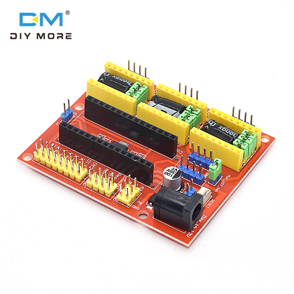 diymore bảng mạch điều khiển CNC V4 Máy khắc Tương thích với Nano 3.0 / A4988 điều khiển bảng Mô-đun Mở rộng cho các 3D máy in bộ tự làm