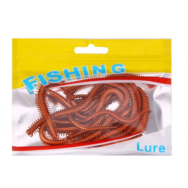 [Bait]10 Pcs/bag Bionic Bait Artificial Sea Worms Soft Fishing Bait Realistic Fish Smell Lure Fishing Tackle