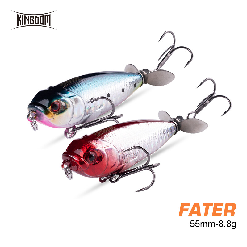 Kingdom 2019 New Whopper Popper Fishing Lures Topwater Artificial Baits  5.5cm 8.8g Floating Hard bait High Quality wobblers