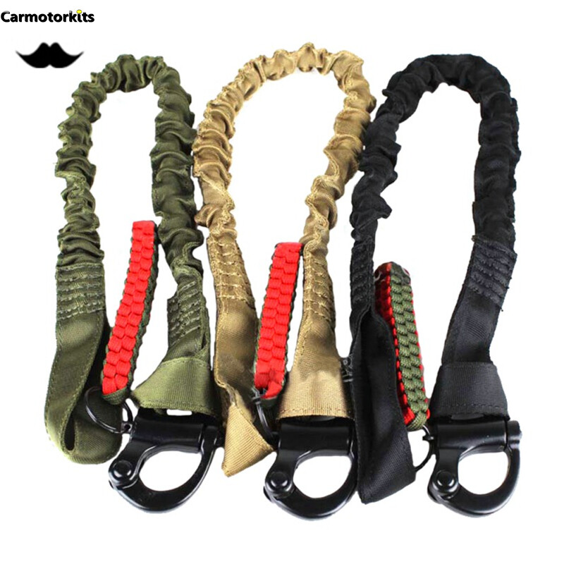 (Tactical) Belt Nylon Rubber Breathable Shoulder Padding 360 Degree Rotatable Clip Safety Rope Holder (Sling) Strap