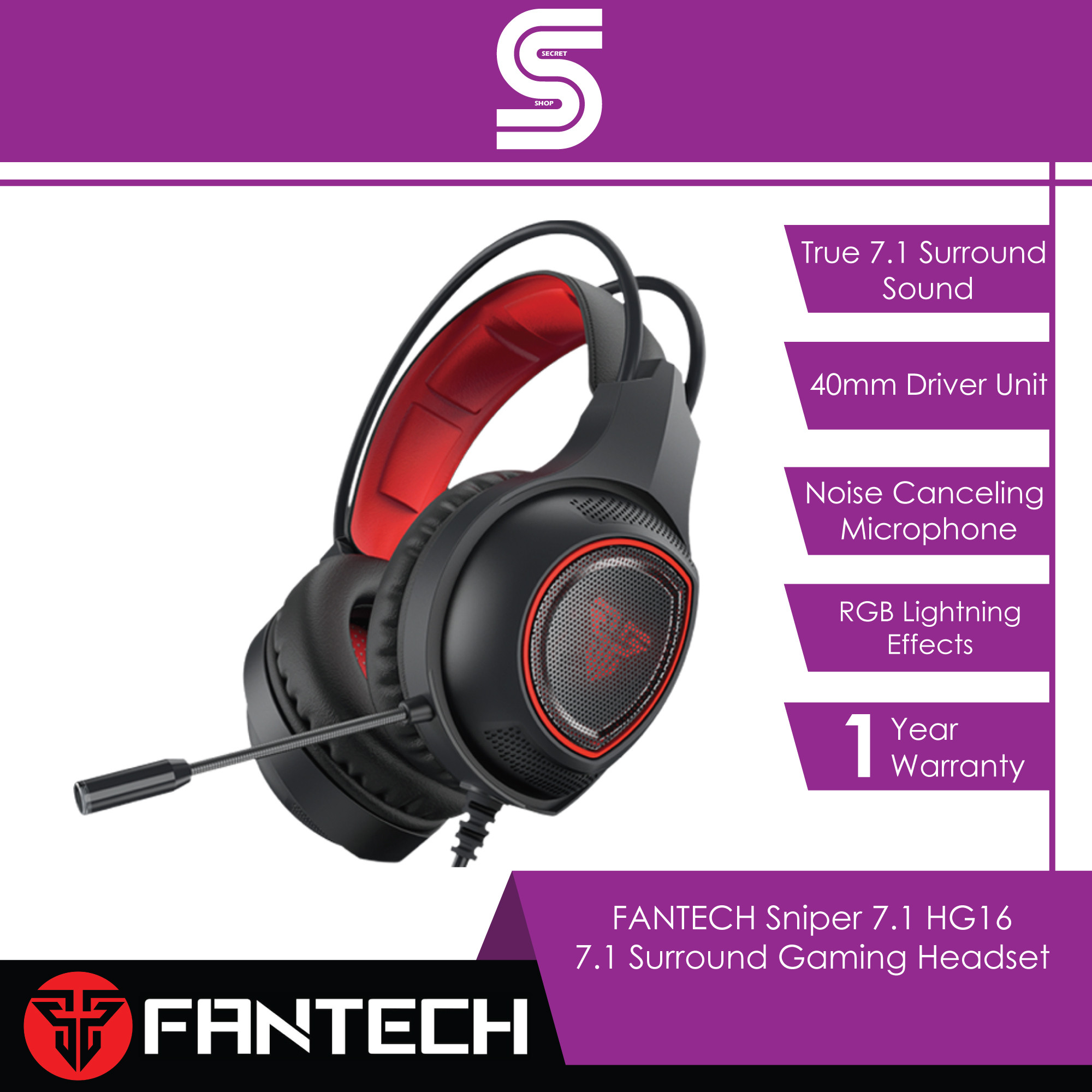 FANTECH Sniper 7.1 HG16 7.1 Surround 