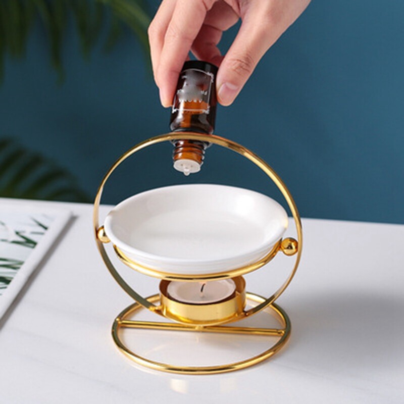 Romantic Tealight Candle Holder Ceramic Oil Burner Essential Aroma